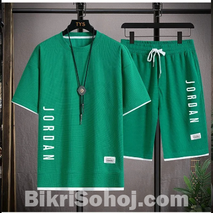 Combo Half T-Shirt And 3 Quarter Pants For Man